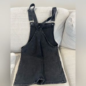 Black overalls dress